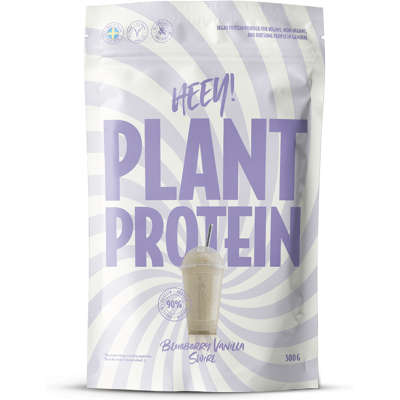 Heey! Vegansk Planteprotein Blåbær Vanilje - Proteinpulver Heey! Vegansk Planteprotein Blåbær Vanilje - Proteinpulver