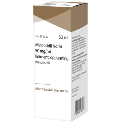 Minoksidil Norfri 50 mg/ml liniment, 60 ml Minoksidil Norfri 50 mg/ml liniment, 60 ml