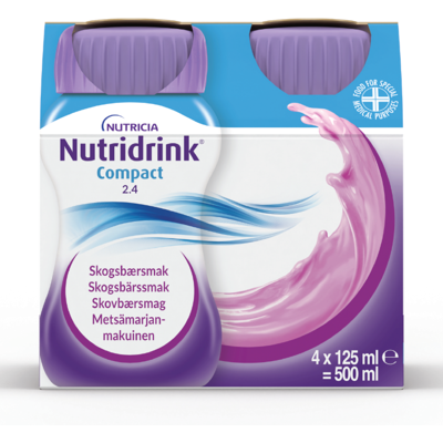 Danone Nutricia Nutridrink Compact Frutti di Bosco - 4x125ml - Medisinsk Mat Danone Nutricia Nutridrink Compact Frutti di Bosco - 4x125ml - Medisinsk Mat