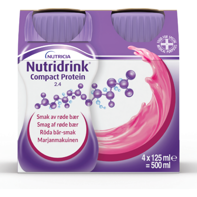 Nutridrink Røde Bær 4x125ml Nutridrink Røde Bær 4x125ml