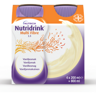 Nutridrink Multi Fibre Vanilje - Ernæringsdrikk Nutridrink Multi Fibre Vanilje - Ernæringsdrikk