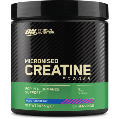 Optimum Nutrition Micronised Creatine Powder, Blue Raspberry, 247,5 g Optimum Nutrition Micronised Creatine Powder, Blue Raspberry, 247,5 g