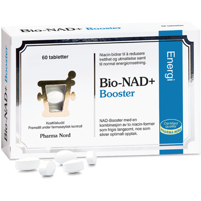 Pharma Nord Bio-NAD + Booster - Energistøtte - 60 Tabletter Pharma Nord Bio-NAD + Booster - Energistøtte - 60 Tabletter