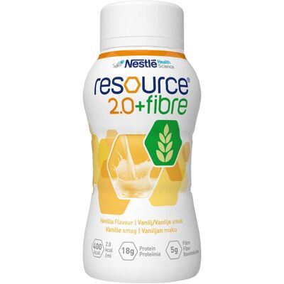 Resource 2.0+ Fibre Vanille 4 x 200 ml - Ernæringsdrikk Resource 2.0+ Fibre Vanille 4 x 200 ml - Ernæringsdrikk