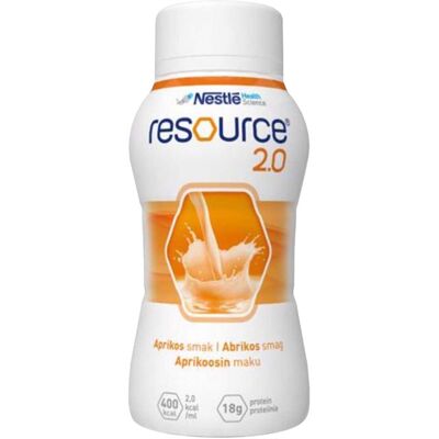 Resource 2,0 næringsdrikk aprikos, 4x200 ml Resource 2,0 næringsdrikk aprikos, 4x200 ml