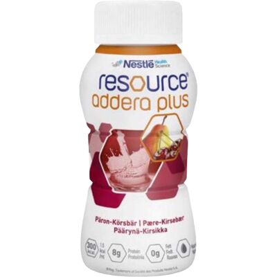 Resource Addera plus næringstilskudd, Pære og kirsebær, 4x200 ml Resource Addera plus næringstilskudd, Pære og kirsebær, 4x200 ml