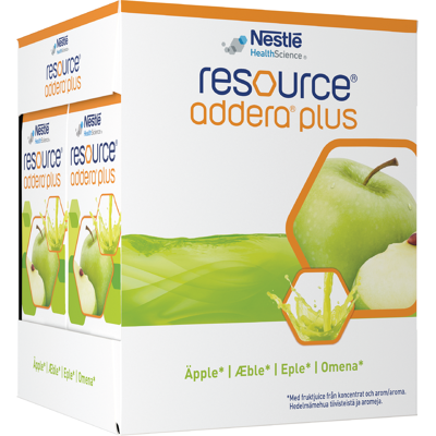 Resource Addera plus næringstilskudd, Eple, 4x200 ml Resource Addera plus næringstilskudd, Eple, 4x200 ml