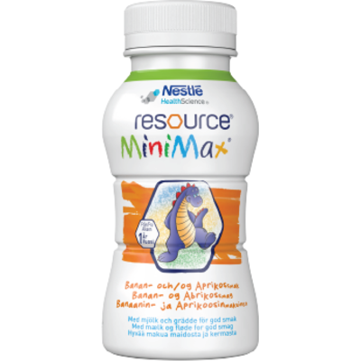 Resource MiniMax næringsdrikk, Banan-aprikos, 2x200 ml Resource MiniMax næringsdrikk, Banan-aprikos, 2x200 ml