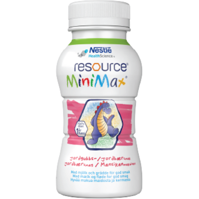 Resource MiniMax næringsdrikk for barn, Jordbær, 2x200 ml Resource MiniMax næringsdrikk for barn, Jordbær, 2x200 ml