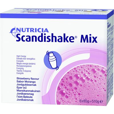 Scandishake Mix Jordbær, 6x85 g Scandishake Mix Jordbær, 6x85 g