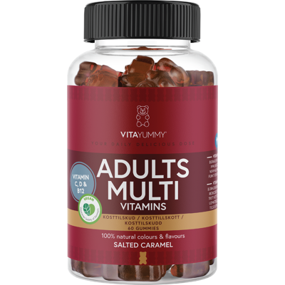 VitaYummy Adults Multi, Salt karamell, 60 stk. VitaYummy Adults Multi, Salt karamell, 60 stk.