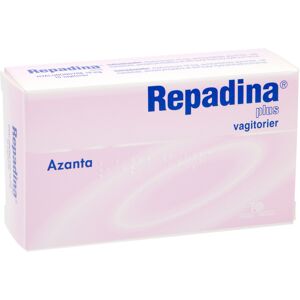 Azanta Repadina Plus Vaginale Suppositories - Behandling av vaginal tørrhet Azanta Repadina Plus Vaginale Suppositories - Behandling av vaginal tørrhet