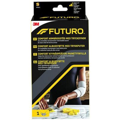 Futuro Comfort Albuestøtte med trykkputer, Small, 1 stk. Futuro Comfort Albuestøtte med trykkputer, Small, 1 stk.