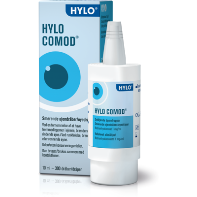 HYLO-COMOD Øyedråper - Sterile, Uten Konserveringsmidler - 10ml HYLO-COMOD Øyedråper - Sterile, Uten Konserveringsmidler - 10ml