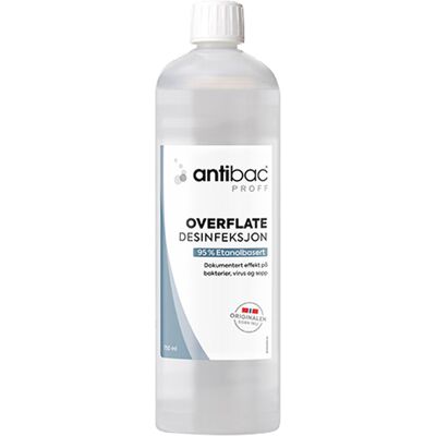 Antibac 95 % Overflatedesinfeksjon, 750 ml Antibac 95 % Overflatedesinfeksjon, 750 ml