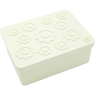 Blafre Matboks i plast treroms Blomst, Beige, 1 stk. Blafre Matboks i plast treroms Blomst, Beige, 1 stk.