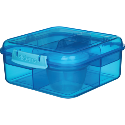 Sistema Bento Cube Matboks, Blå, 1 stk. Sistema Bento Cube Matboks, Blå, 1 stk.