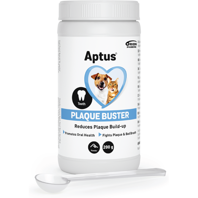 Aptus Plaque Buster - Munnhygiene for hund og katt 200 g Aptus Plaque Buster - Munnhygiene for hund og katt 200 g