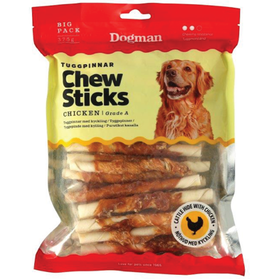 Dogman Tyggepinner Kylling, 375 g Dogman Tyggepinner Kylling, 375 g