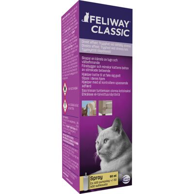 Feliway Classic Spray 60 ml - Stresslindring for Katter Feliway Classic Spray 60 ml - Stresslindring for Katter