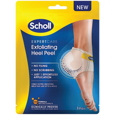 Scholl Exfoliating Heel Mask - Fotpleie - Silkeaktive Hæler Scholl Exfoliating Heel Mask - Fotpleie - Silkeaktive Hæler