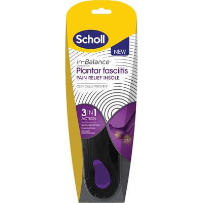 Scholl In-Balance Innleggssåle Plantar Fascitt, Medium, 40-42, 1 par Scholl In-Balance Innleggssåle Plantar Fascitt, Medium, 40-42, 1 par