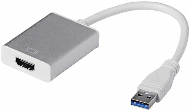 eStore USB 3.0 til HDMI Adapter - Sølv