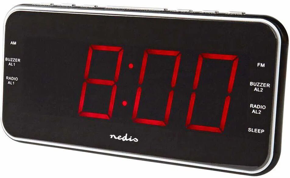 Nedis Digital Klokkeradio med USB-uttak