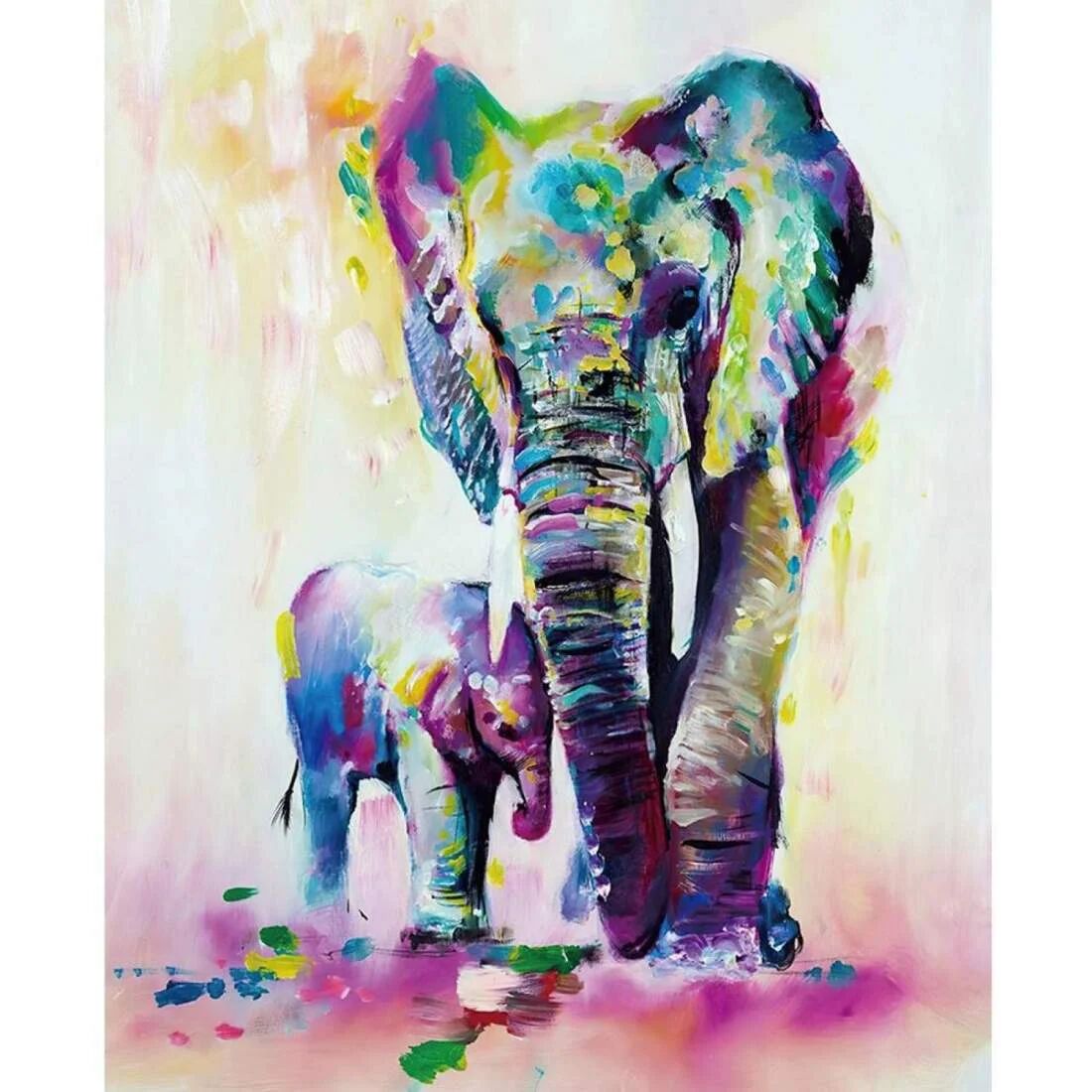 eStore Lerretsposter, Elefant - 50 x 70 cm