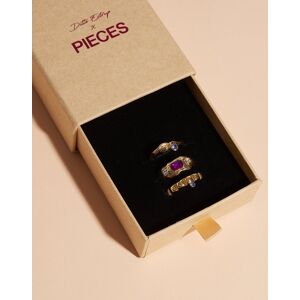 Pieces - Ringer - Fpmaria 3-Pack Ring D2D De - Smykker - rings  Medium