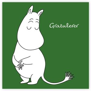 Moomin Mummi Dobbeltkort - Gratulerer - Hyttefeber.No