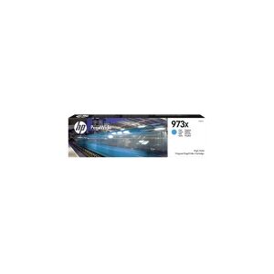 HP 973X - Høy ytelse - cyan - original - PageWide - blekkpatron - for PageWide Managed MFP P57750, P55250  PageWide Pro 452, 477