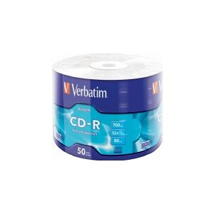 Verbatim CD-R Ekstra beskyttelse, 52x, CD-R, 700 MB, 50 stk