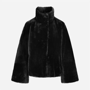 Utzon Jayda Shearling Jacket - Black Sort 38