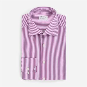 Stenströms Fitted Body Shirt - Lilac Stripes Lilla 44