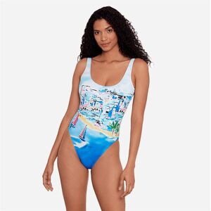 Ralph Lauren Riviera Scenic Scoop Tank Swimsuit - Multi Flerfarget S