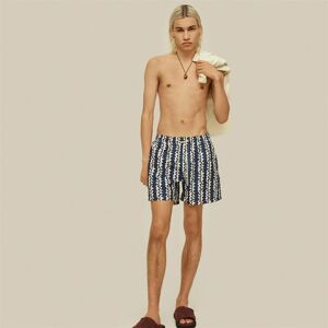 OAS Company Blue Scribble Swim Shorts - Navy Blå XL