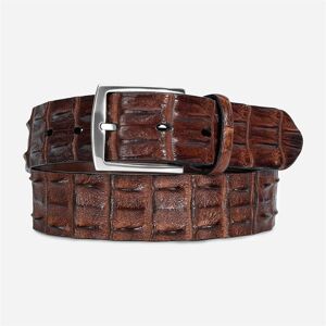 Paolo Vitale Crocodile Belt - Gold Brun 95