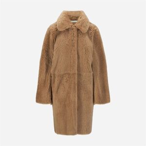 Utzon Carrie Shearling Coat - Iced Coffe Brun 36