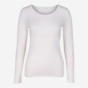 The Product Wmn Merino Longsleev 11 Off White Hvit L