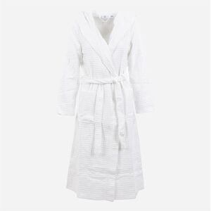 Belmanetti Organic Waffle Robe Hood Long - White Hvit 38