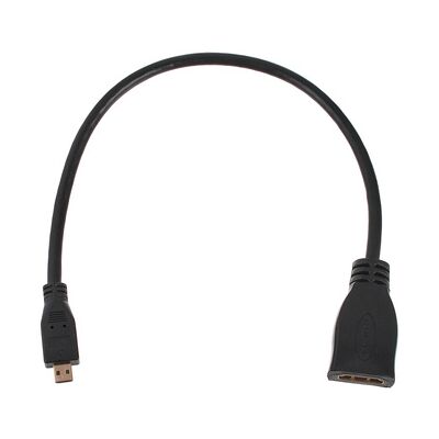 SpeaKa Professional HDMI Adapter - Svart, Gullbelagt, 20cm SpeaKa Professional HDMI Adapter - Svart, Gullbelagt, 20cm