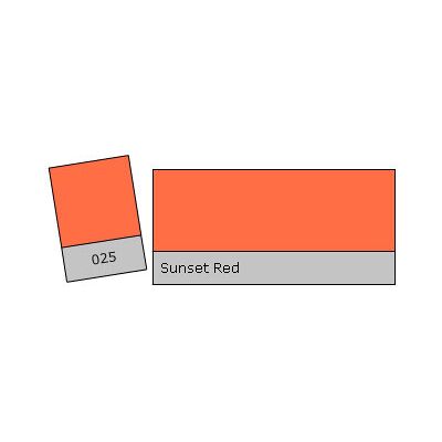 Lee Filter Roll 025 Sunset Red Lee Filter Roll 025 Sunset Red