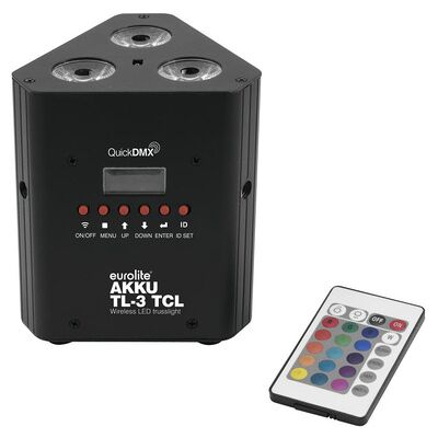 EuroLite Batteridrevet LED-Spotlight - Modell TL-3 RGB, Trådløs, Kompakt EuroLite Batteridrevet LED-Spotlight - Modell TL-3 RGB, Trådløs, Kompakt