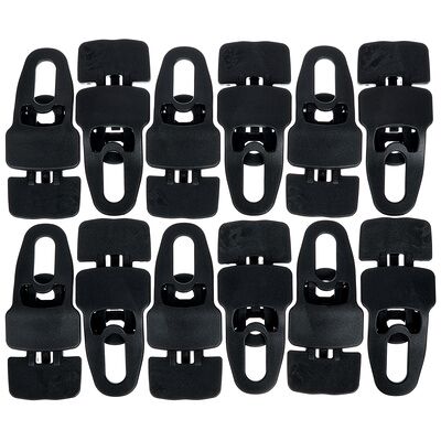 Holdon Midi Clip Black 12pcs Pack Holdon Midi Clip Black 12pcs Pack
