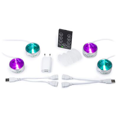 Fun Generation LED Puck ONE Set of 4 Fun Generation LED Puck ONE Set of 4