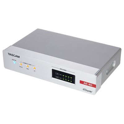 Tascam AE-4D AES/EBU Dante Konverter - 4 Inn/Ut, XLR Tascam AE-4D AES/EBU Dante Konverter - 4 Inn/Ut, XLR