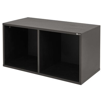 Fun Generation Vinyl Shelf Two Black Fun Generation Vinyl Shelf Two Black