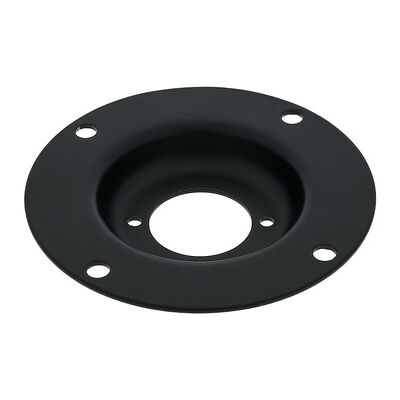 Adam Hall 49051BLK Monteringsplate - Stål, Pulverlakkert, 80mm Adam Hall 49051BLK Monteringsplate - Stål, Pulverlakkert, 80mm