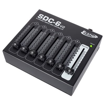 American DJ - SDC-6 Faderdesk V2 - 6 DMX-kanaler - DMX-kontroller American DJ - SDC-6 Faderdesk V2 - 6 DMX-kanaler - DMX-kontroller